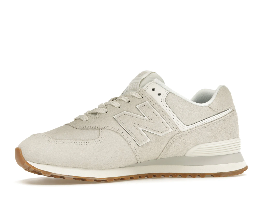 Vue 17 de New Balance 574 White Tan