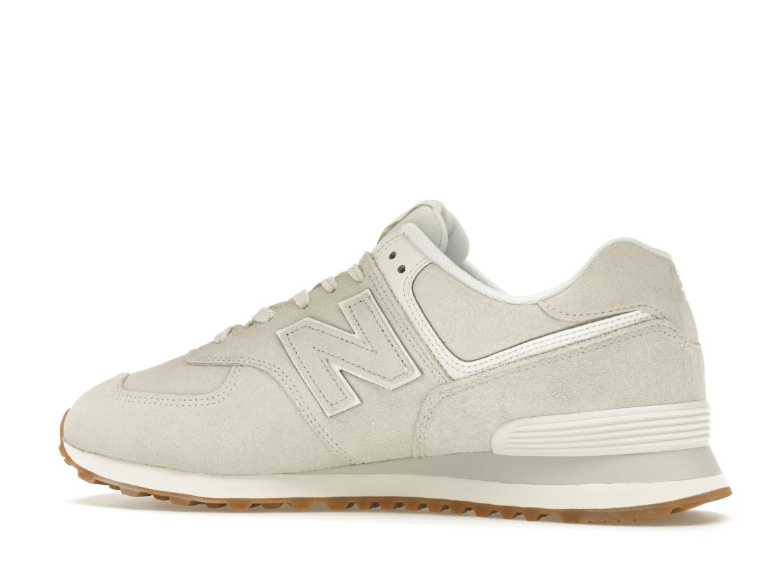 Vue 21 de New Balance 574 White Tan
