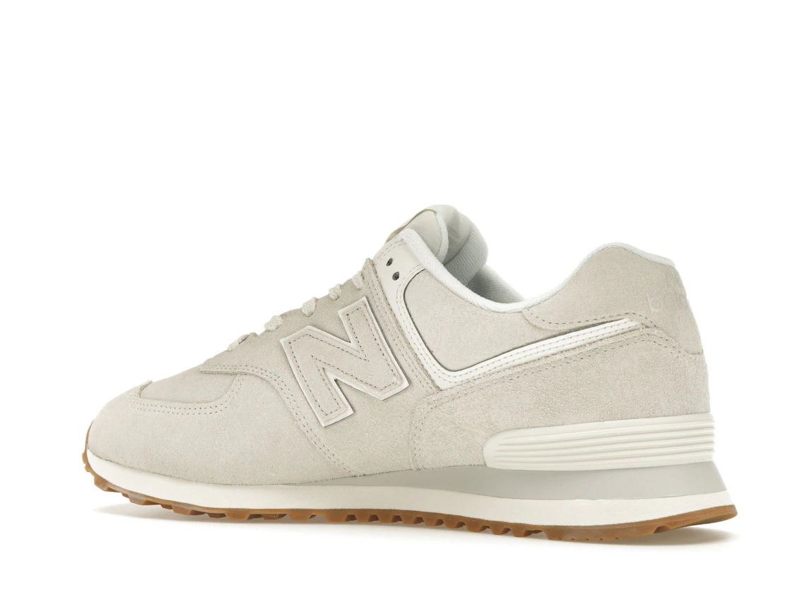 Vue 22 de New Balance 574 White Tan