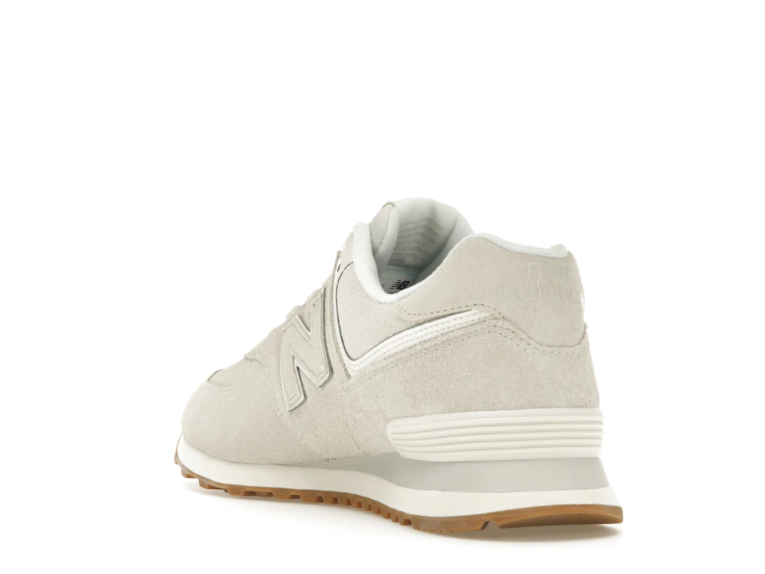 Vue 25 de New Balance 574 White Tan