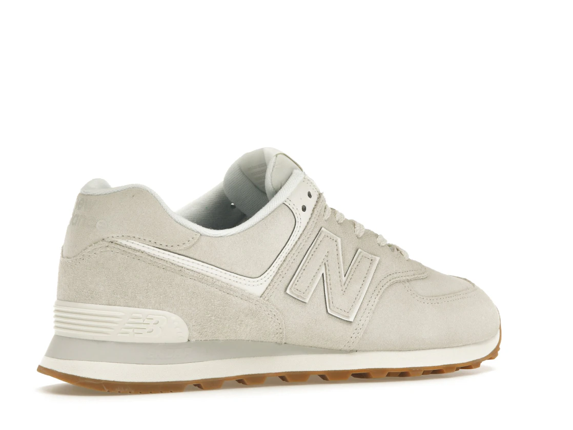 Vue 34 de New Balance 574 White Tan