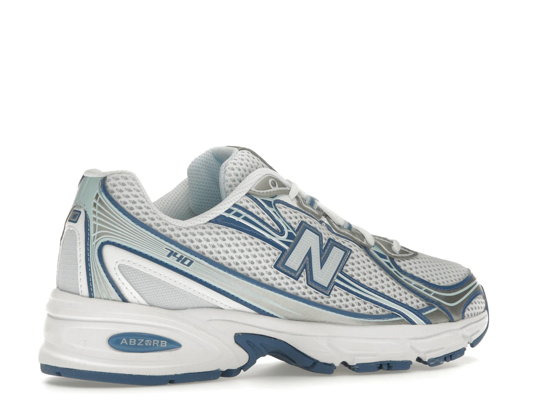 Vue 34 de New Balance 740v2 White Ice Blue Sea Lime