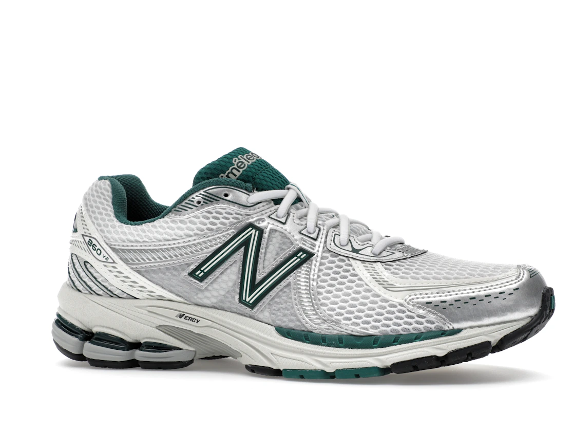 Vue 3 de New Balance 860v2 Aimé Leon Dore Grey Green