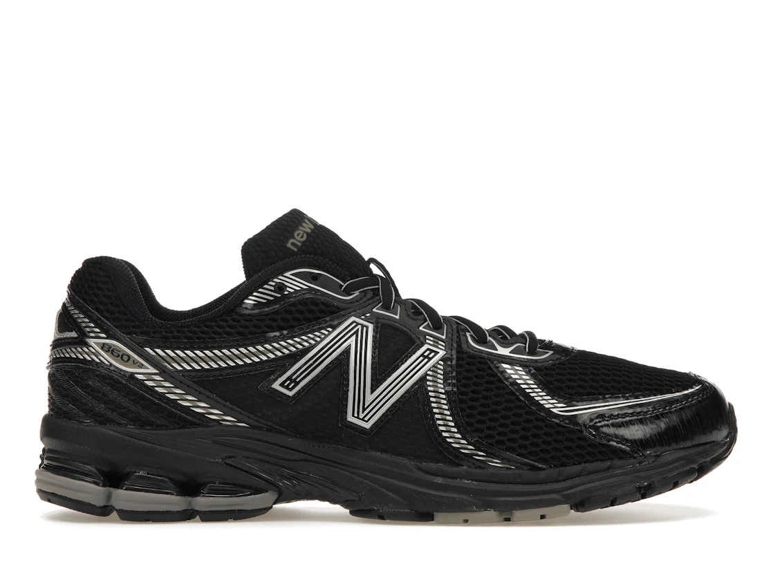 Vue 1 de New Balance 860v2 Black Silver