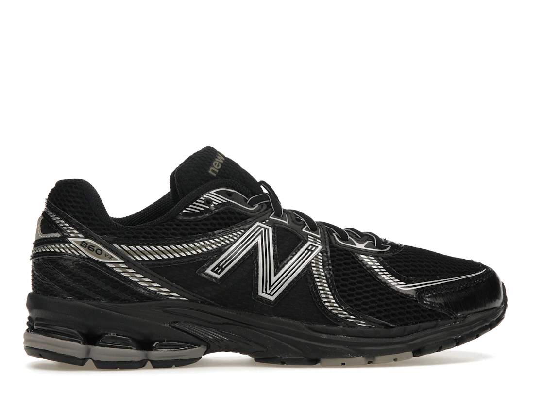 Vue 36 de New Balance 860v2 Black Silver