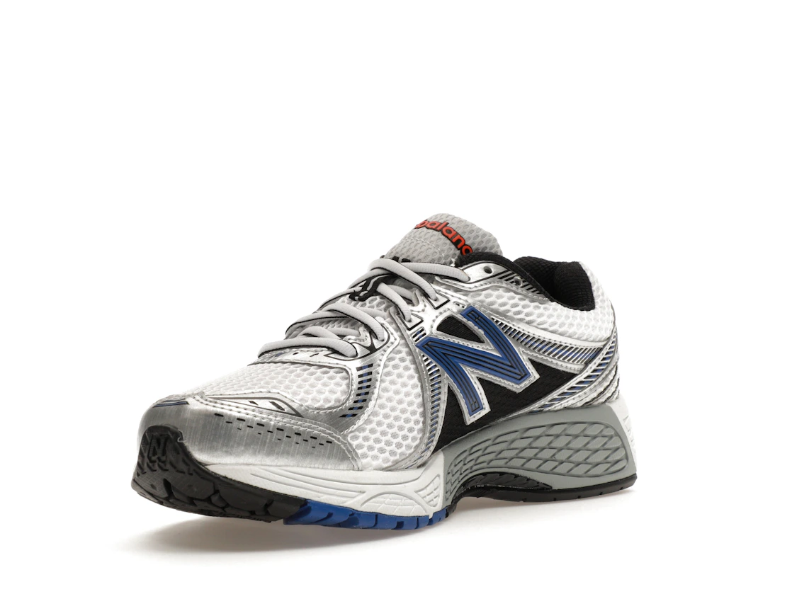 Vue 14 de New Balance 860v2 White Team Royal Silver