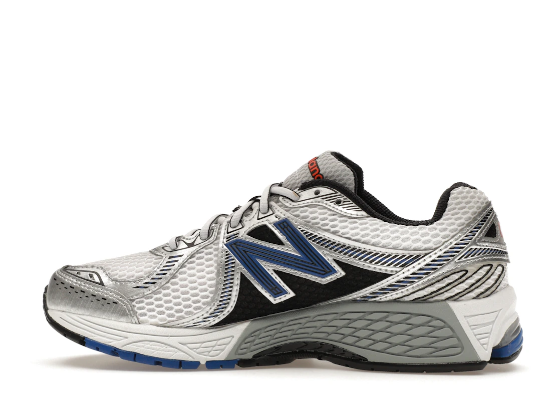 Vue 20 de New Balance 860v2 White Team Royal Silver