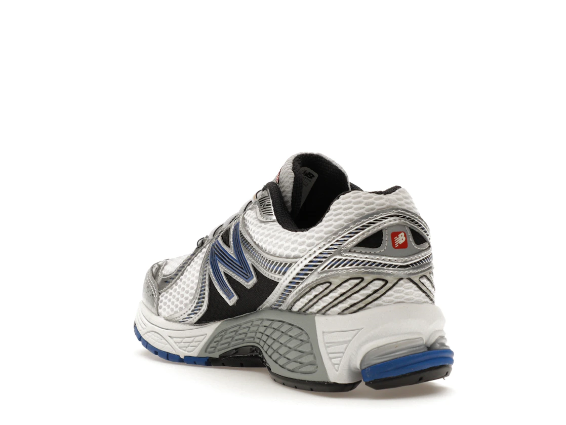 Vue 25 de New Balance 860v2 White Team Royal Silver