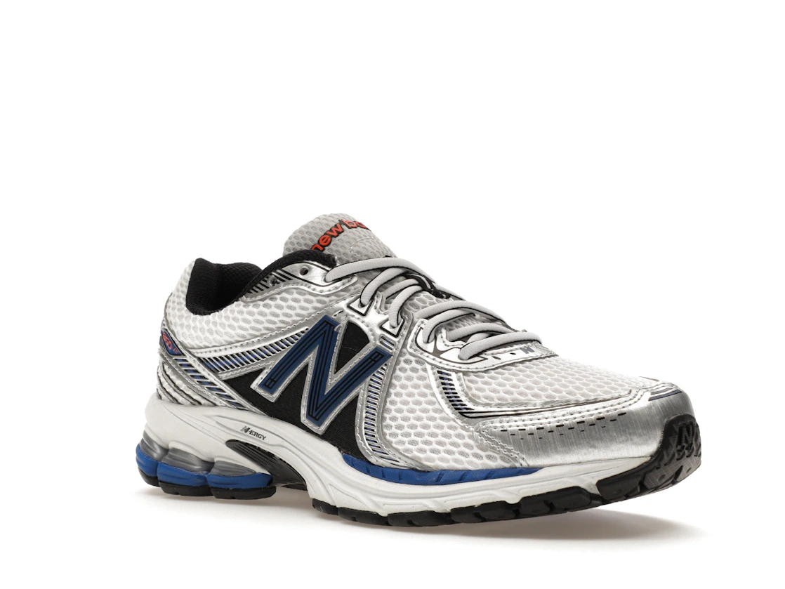 Vue 5 de New Balance 860v2 White Team Royal Silver