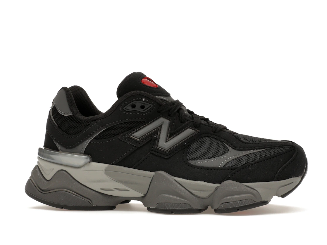Vue 2 de New Balance 9060 Black Grey (GS)