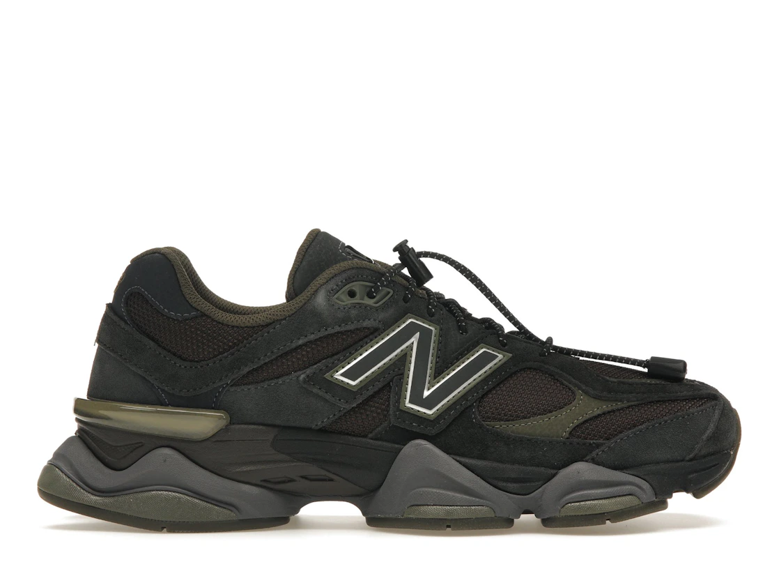 Vue 1 de New Balance 9060 Blacktop Dark Moss