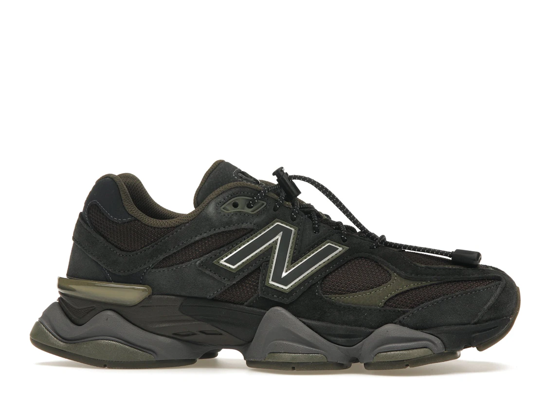 Vue 2 de New Balance 9060 Blacktop Dark Moss