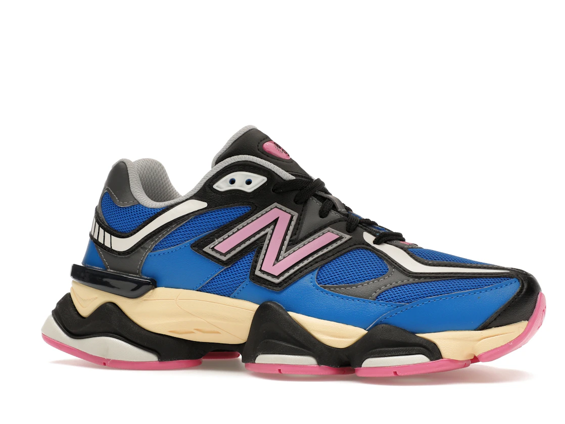 Vue 3 de New Balance 9060 Blue Oasis Real Pink