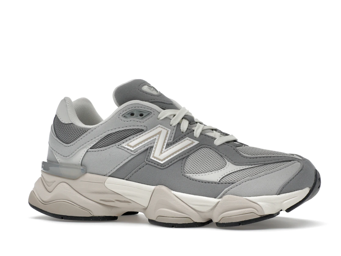 Vue 3 de New Balance 9060 Slate Grey Raincloud (GS)
