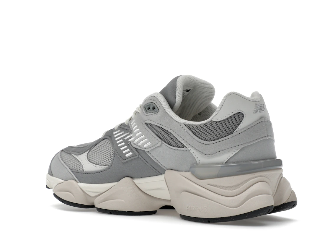 Vue 23 de New Balance 9060 Slate Grey Raincloud (GS)