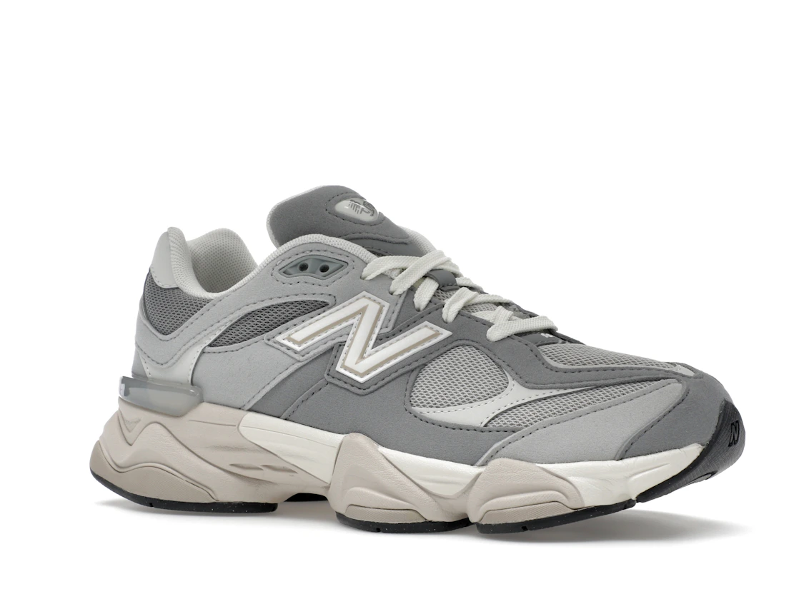 Vue 4 de New Balance 9060 Slate Grey Raincloud (GS)