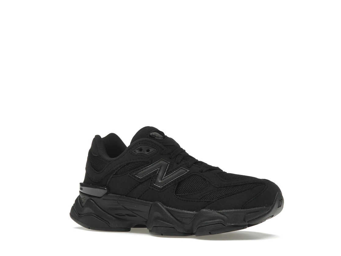 Vue 4 de New Balance 9060 Triple Black (GS)