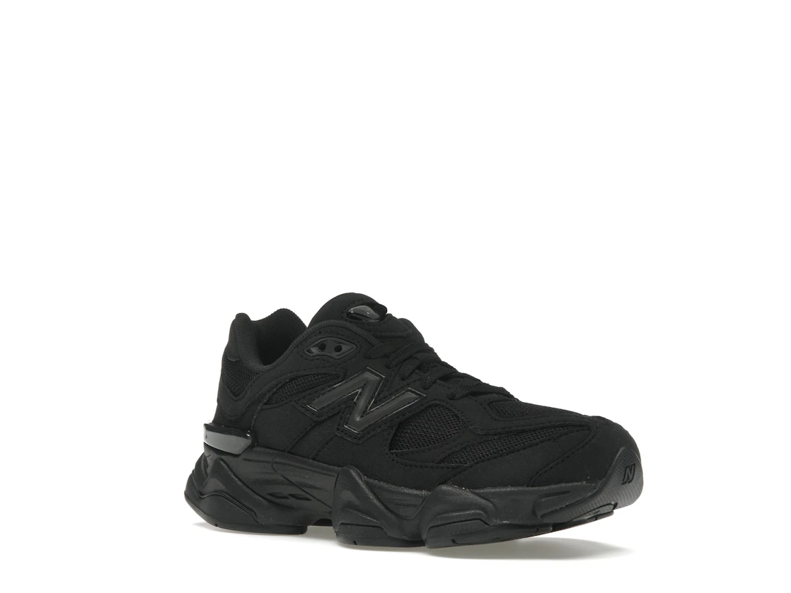 Vue 5 de New Balance 9060 Triple Black (GS)