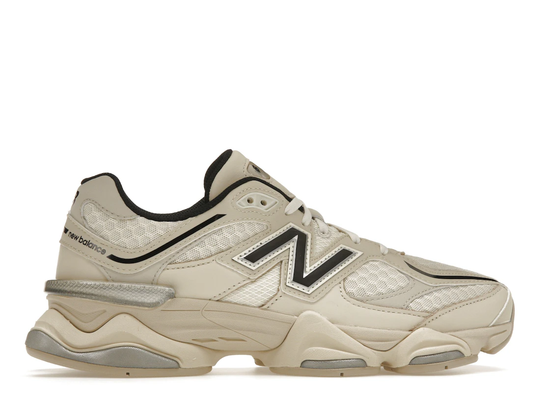 Vue 36 de New Balance 9060 Turtledove Black Silver Metallic