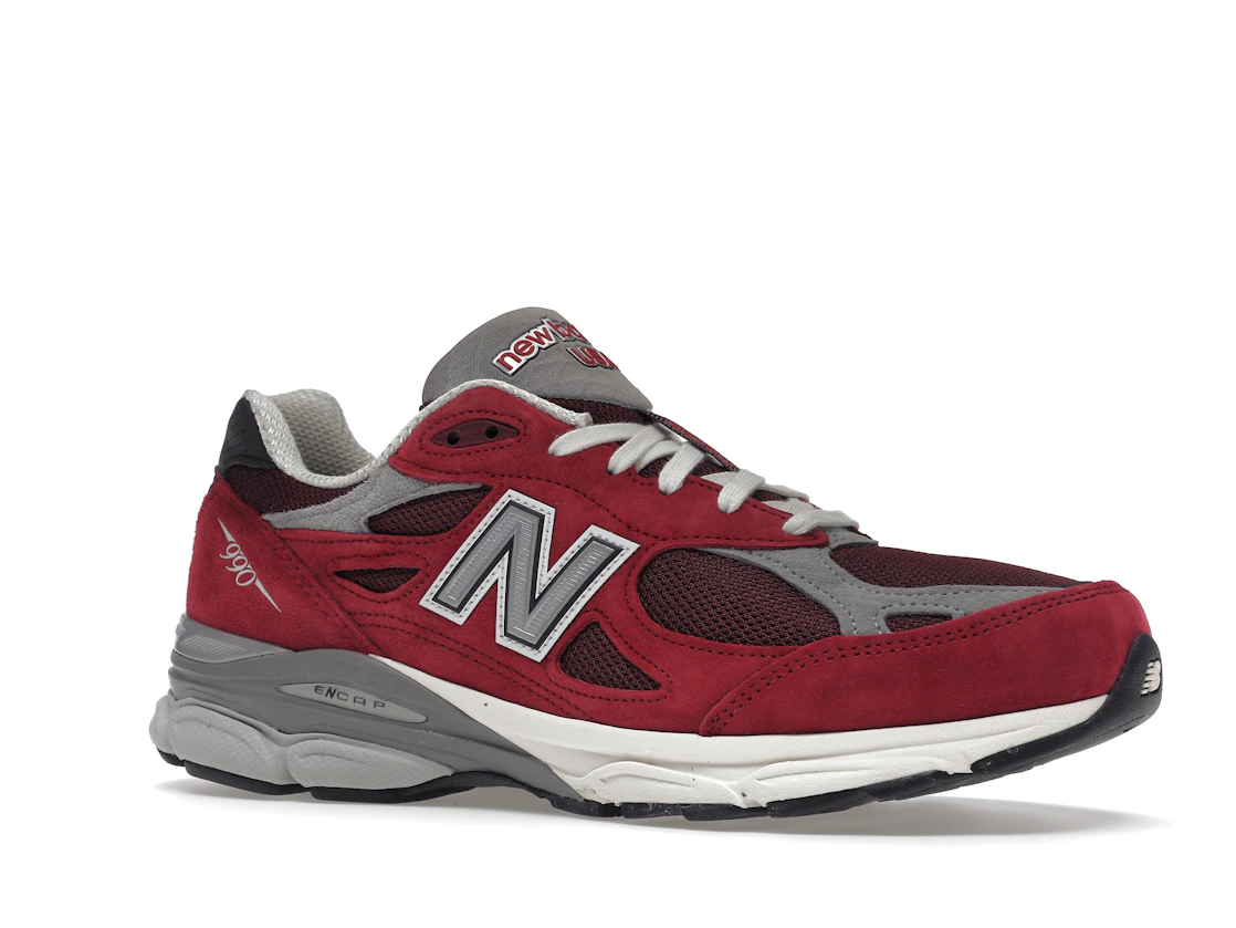 Vue 4 de New Balance 990v3 MiUSA Teddy Santis Scarlet