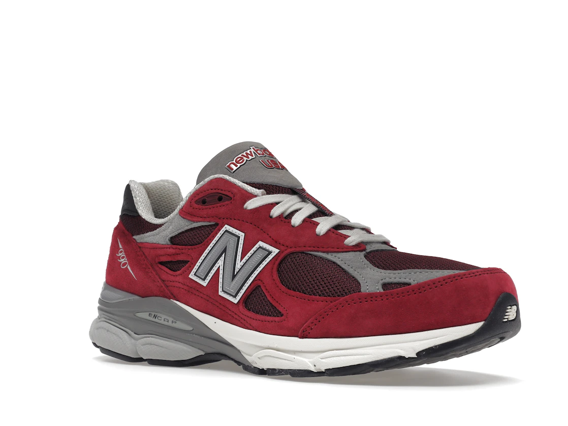 Vue 5 de New Balance 990v3 MiUSA Teddy Santis Scarlet