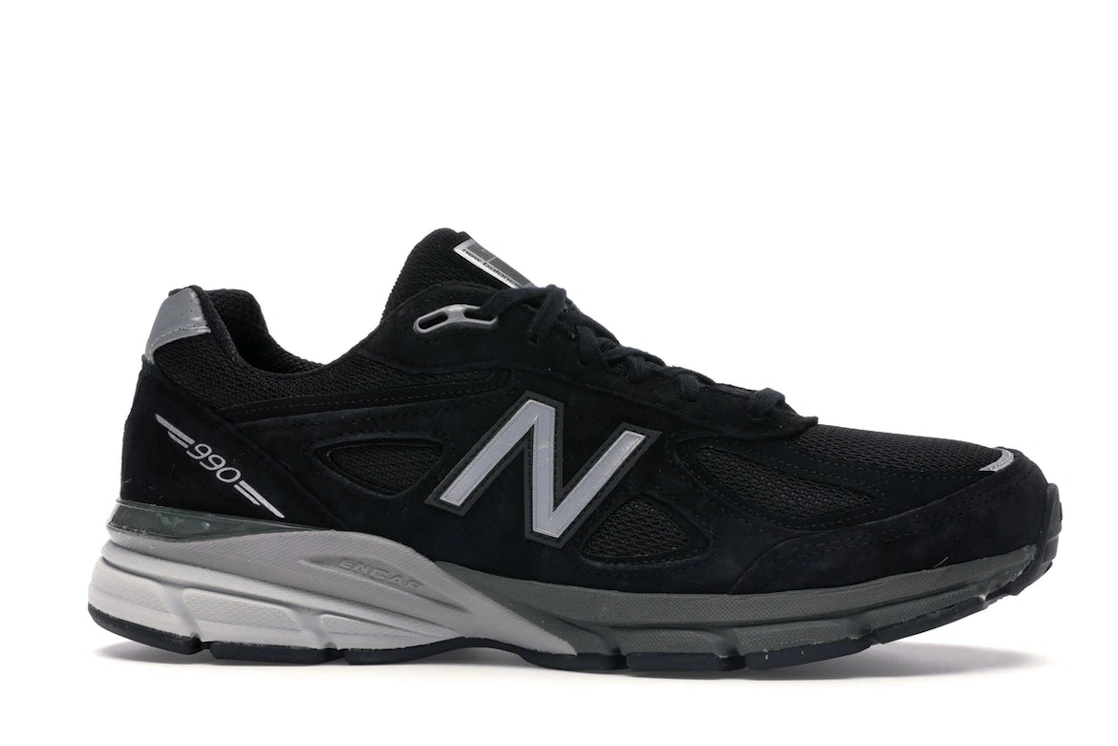 Vue 2 de New Balance 990v4 Kith Black