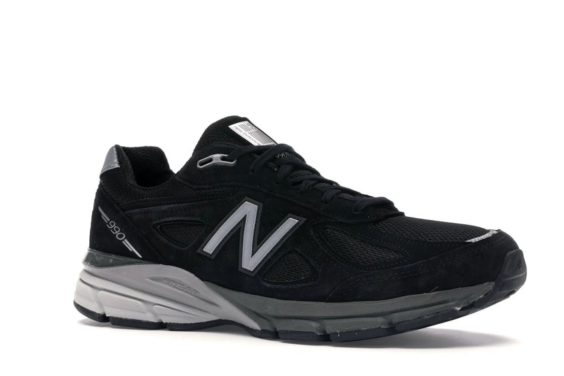 Vue 4 de New Balance 990v4 Kith Black