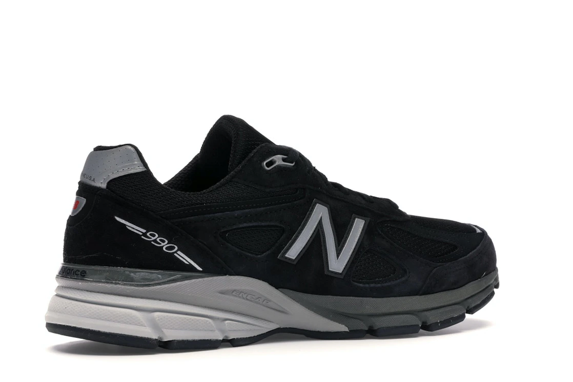 Vue 34 de New Balance 990v4 Kith Black