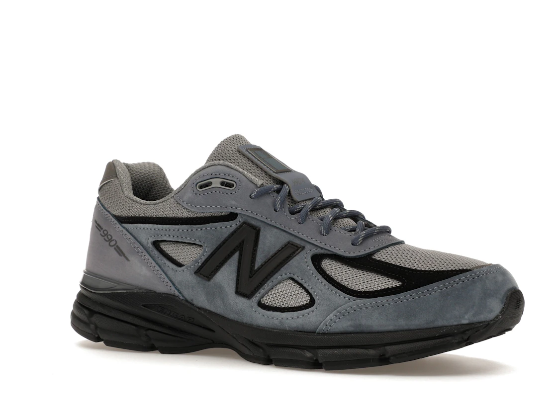 Vue 4 de New Balance 990v4 MiUSA Teddy Santis Arctic Grey Black