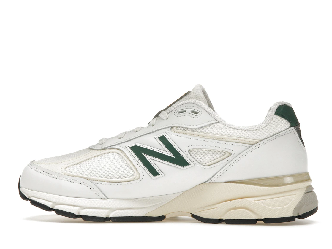 Vue 20 de New Balance 990v4 MiUSA White Green