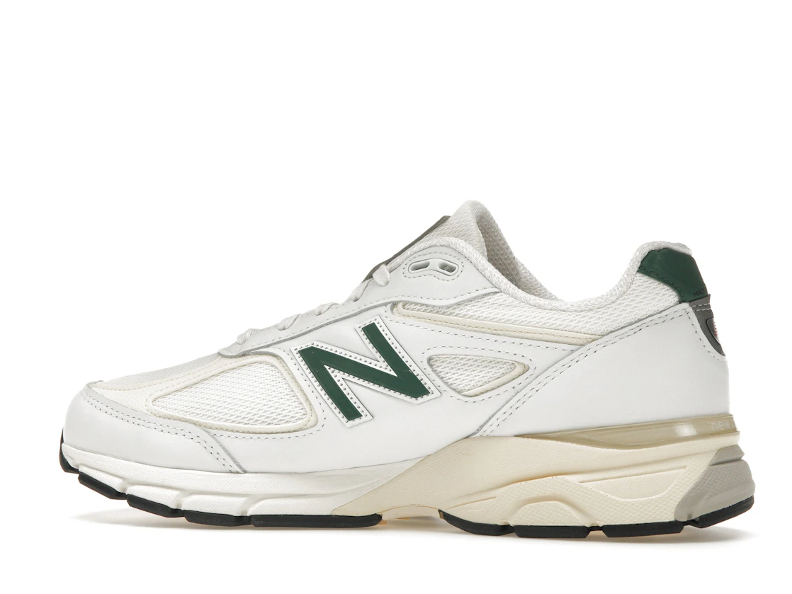 Vue 21 de New Balance 990v4 MiUSA White Green