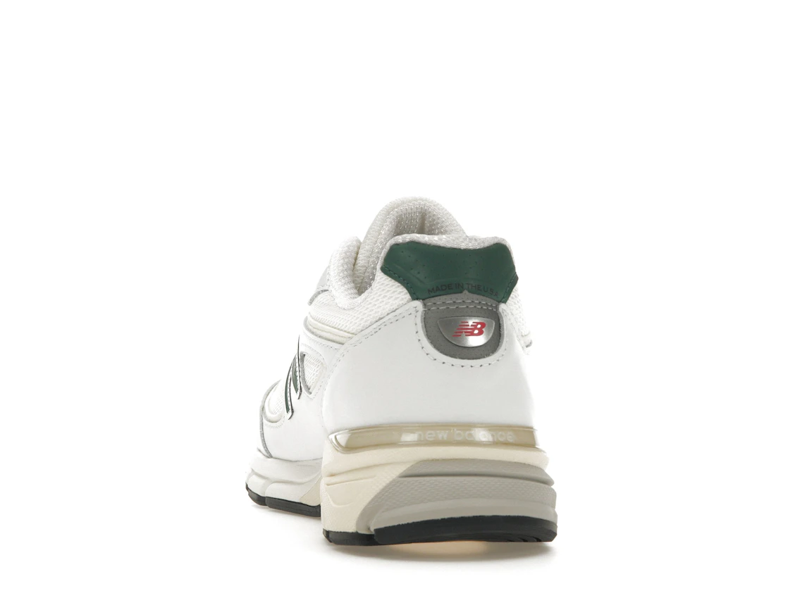 Vue 27 de New Balance 990v4 MiUSA White Green