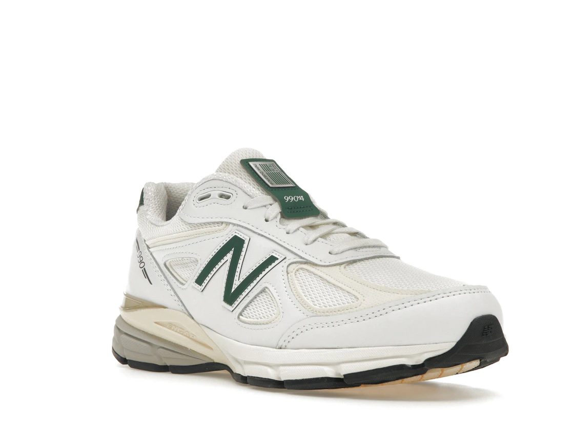 Vue 6 de New Balance 990v4 MiUSA White Green