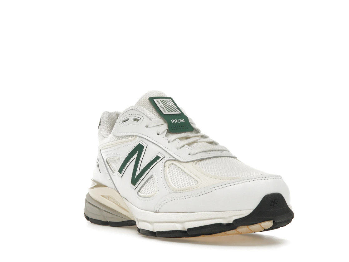 Vue 7 de New Balance 990v4 MiUSA White Green