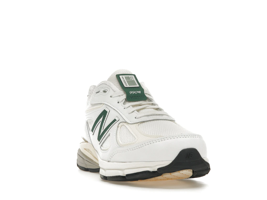 Vue 8 de New Balance 990v4 MiUSA White Green