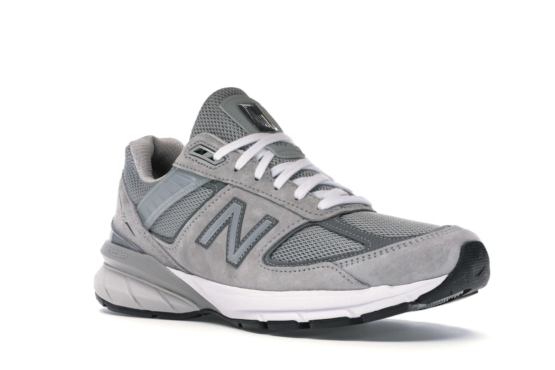 Vue 5 de New Balance 990v5 Grey