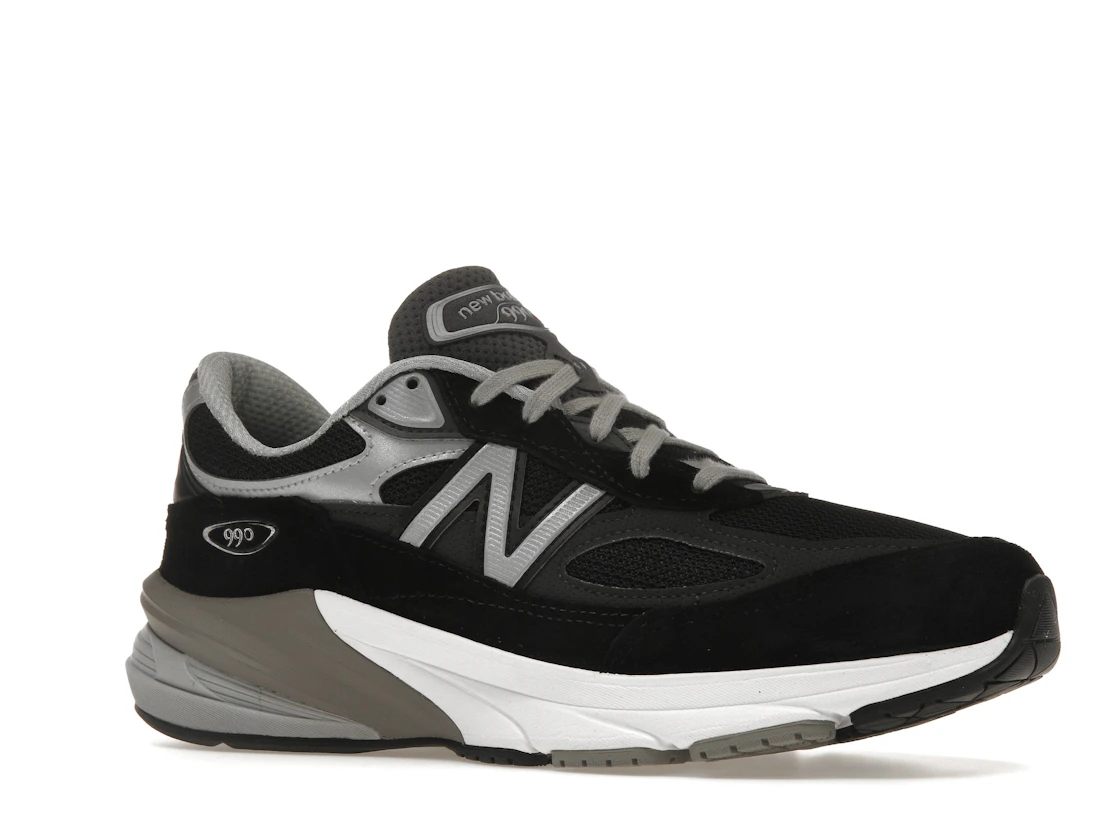 Vue 4 de New Balance 990v6 MiUSA Black Grey White