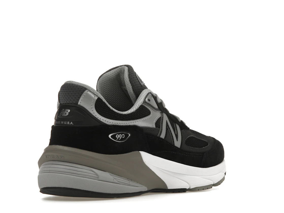 Vue 32 de New Balance 990v6 MiUSA Black Grey White