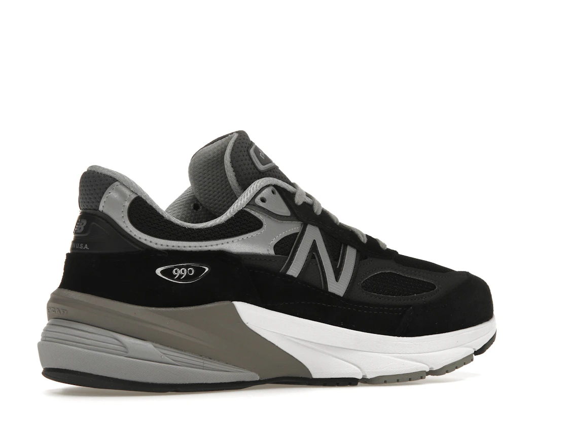 Vue 34 de New Balance 990v6 MiUSA Black Grey White