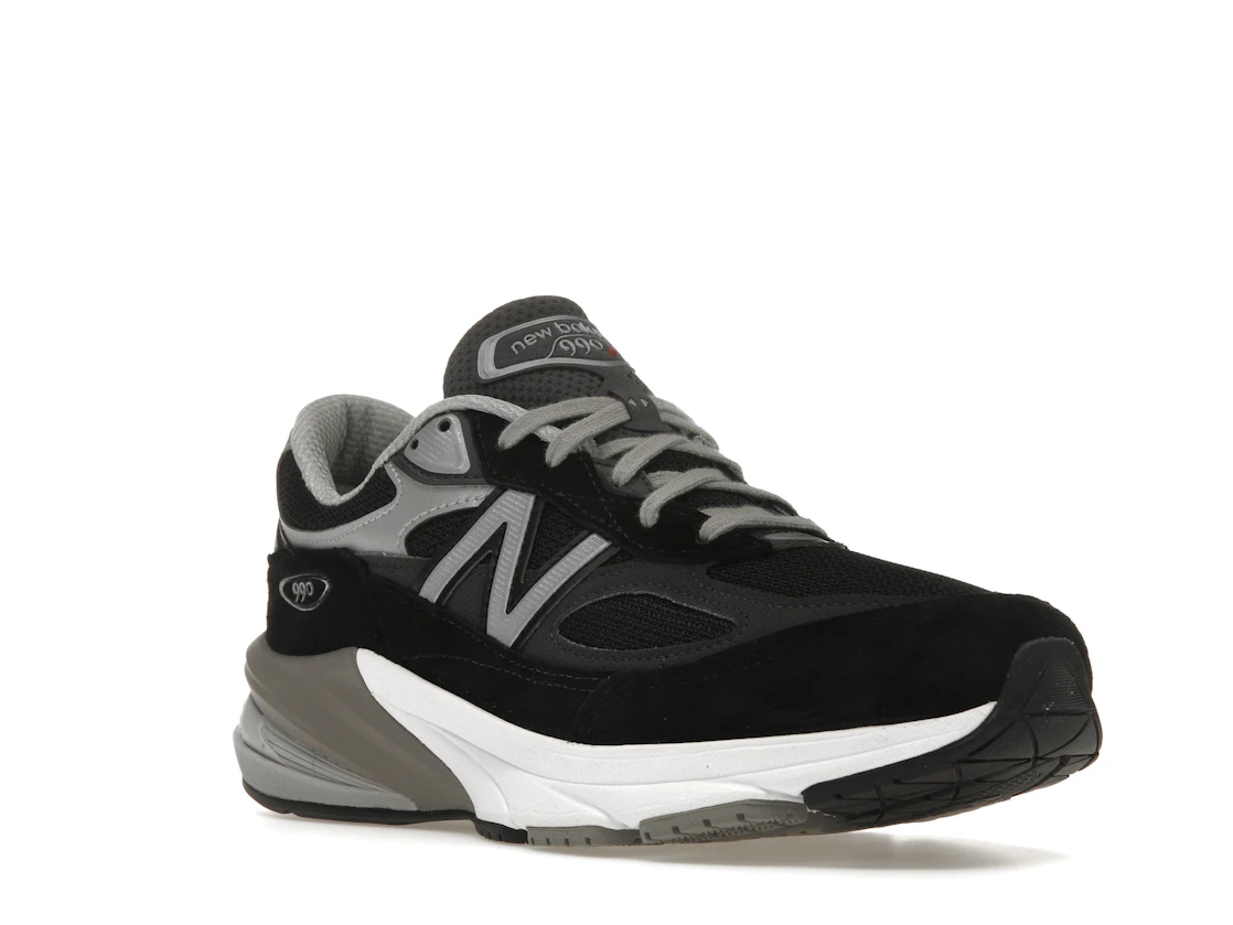 Vue 6 de New Balance 990v6 MiUSA Black Grey White
