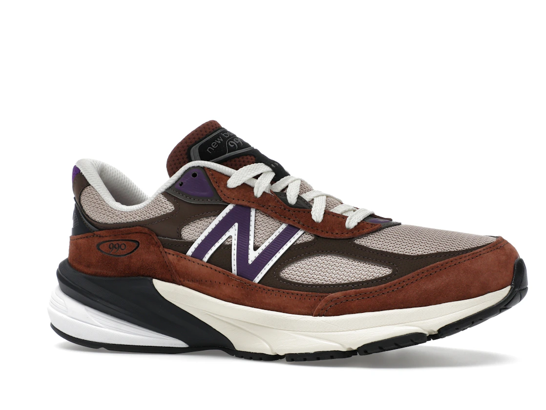 Vue 3 de New Balance 990v6 MiUSA Rich Oak
