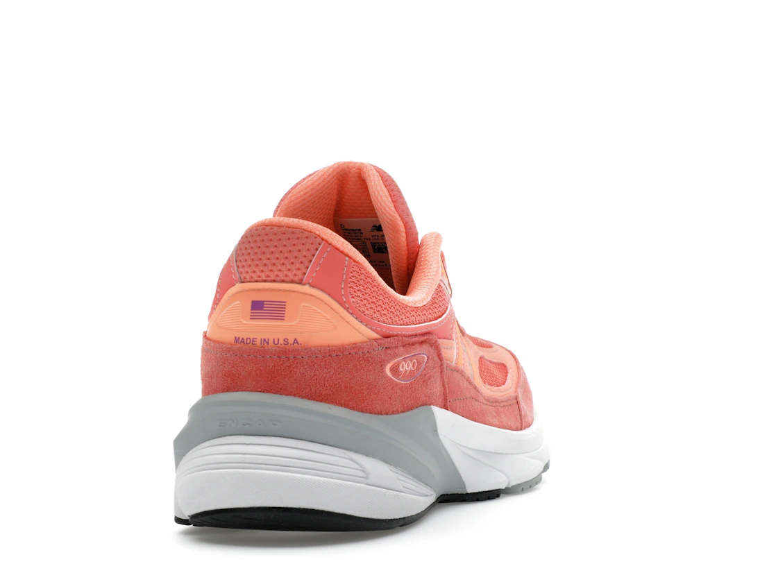 Vue 30 de New Balance 990v6 MiUSA Sunrise Rose