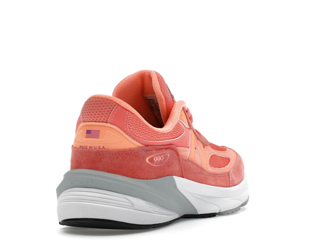 Vue 31 de New Balance 990v6 MiUSA Sunrise Rose