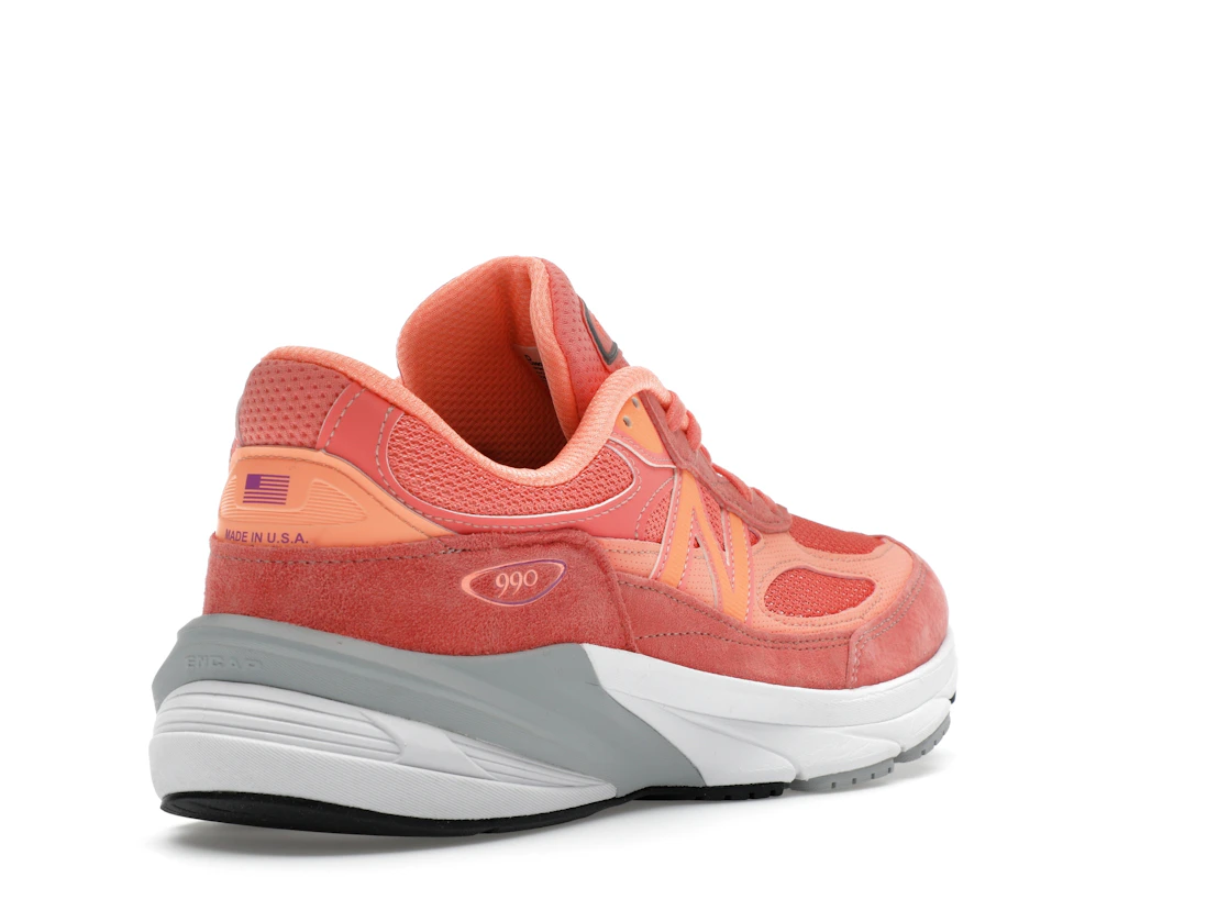 Vue 32 de New Balance 990v6 MiUSA Sunrise Rose