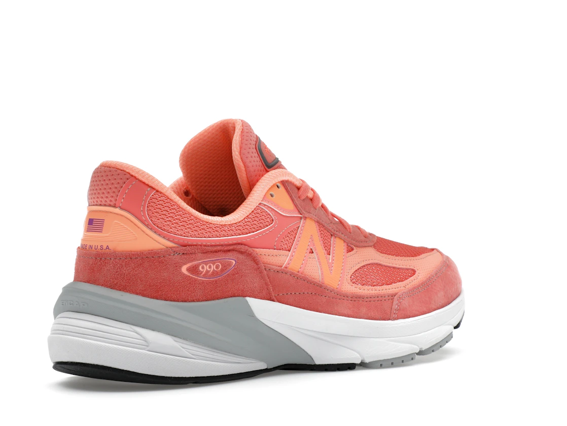 Vue 33 de New Balance 990v6 MiUSA Sunrise Rose