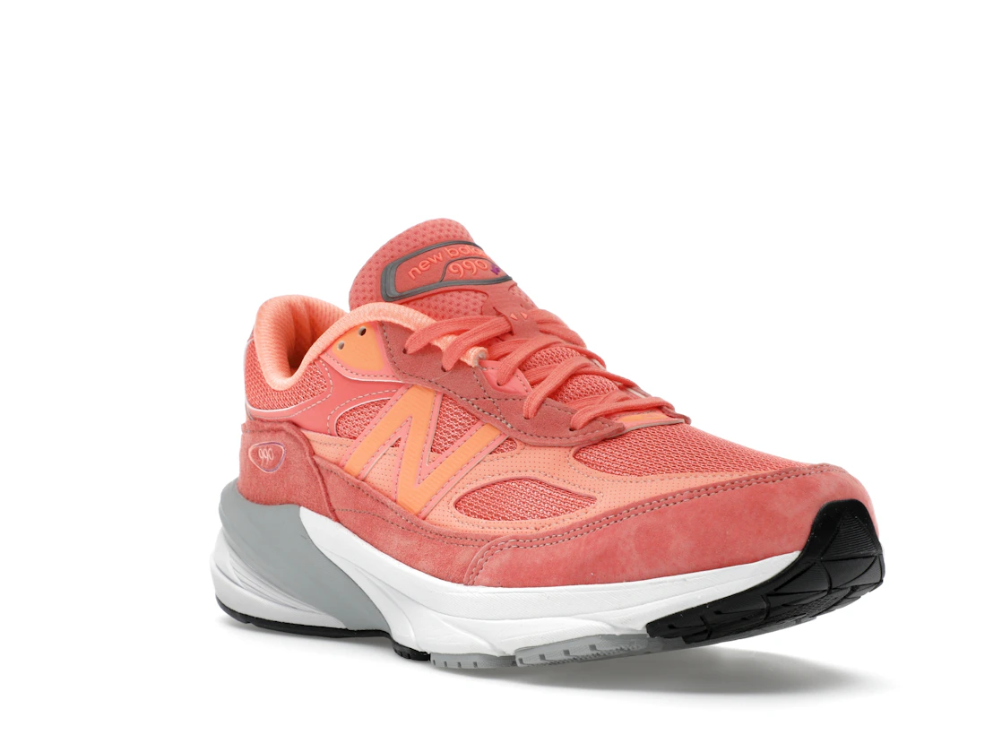 Vue 6 de New Balance 990v6 MiUSA Sunrise Rose