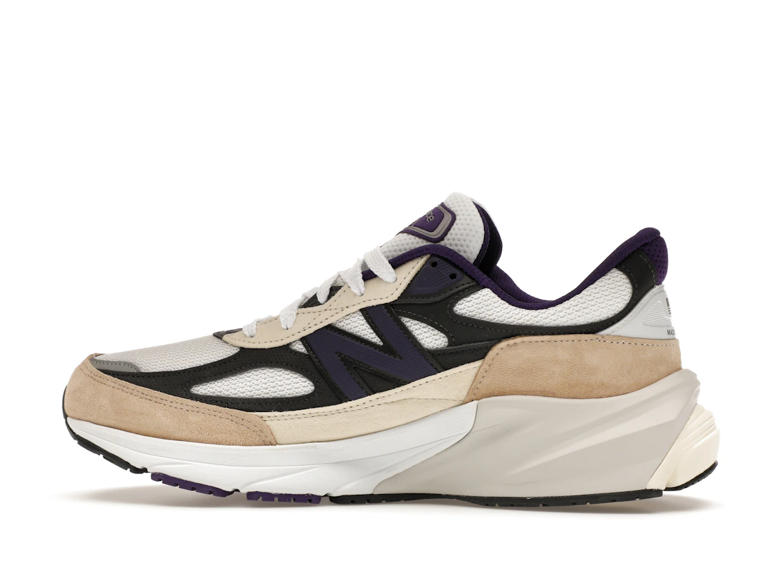 Vue 20 de New Balance 990v6 MiUSA Teddy Santis White Black Plum