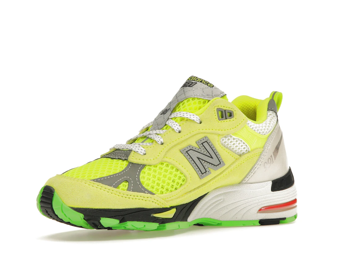 Vue 15 de New Balance 991 MiUK Aries Neon