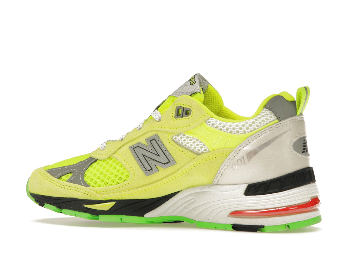 Vue 21 de New Balance 991 MiUK Aries Neon