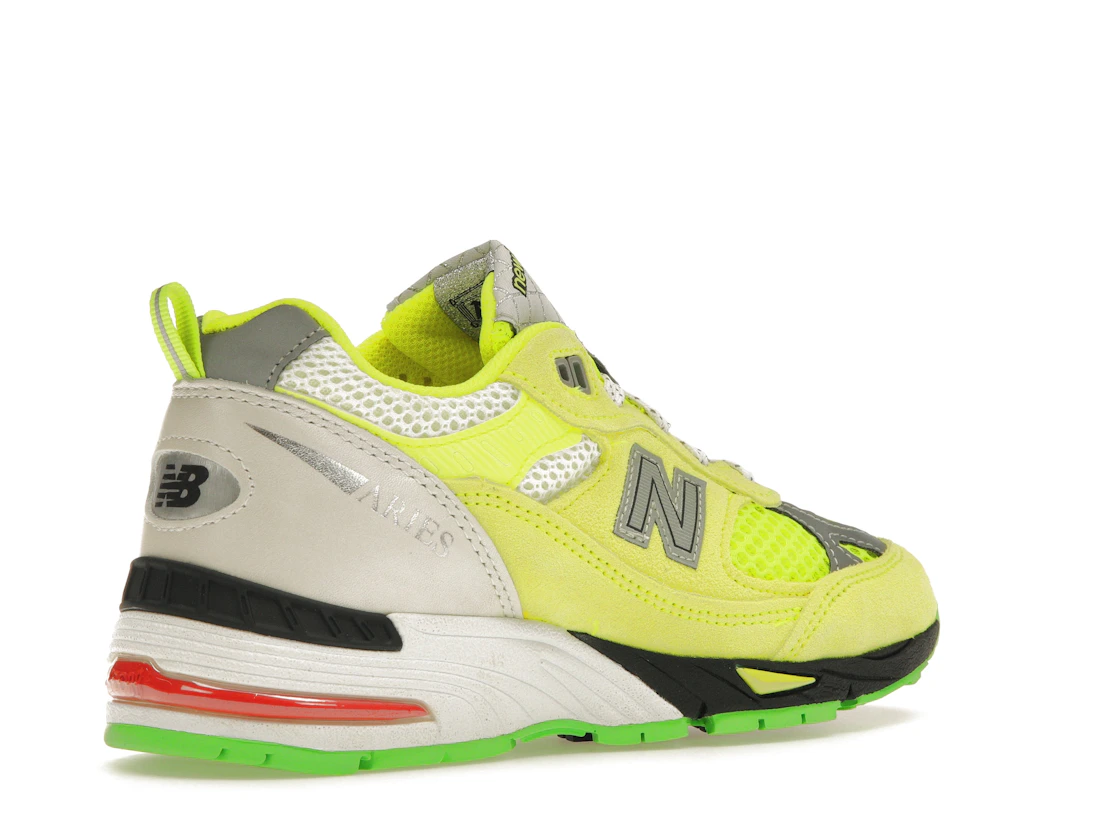 Vue 33 de New Balance 991 MiUK Aries Neon